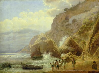 Paysage côtier italien, 1844 - Jakob Alt